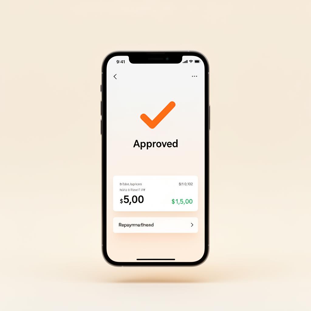 Allfund mobile app showing a loan approval